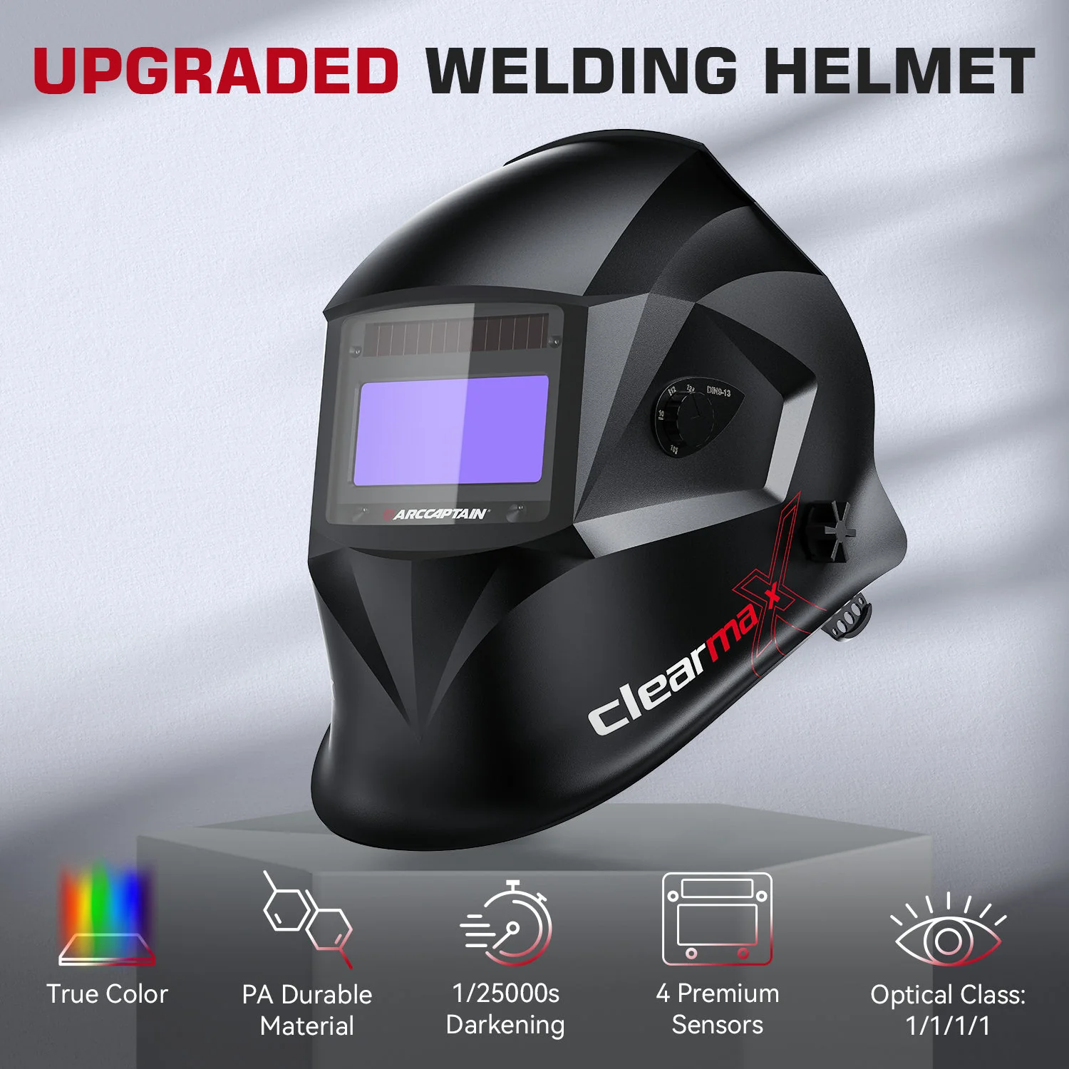 Welding Helmets with Auto Darkening 3.86''x1.69'' ClearLite X100 - Image 16