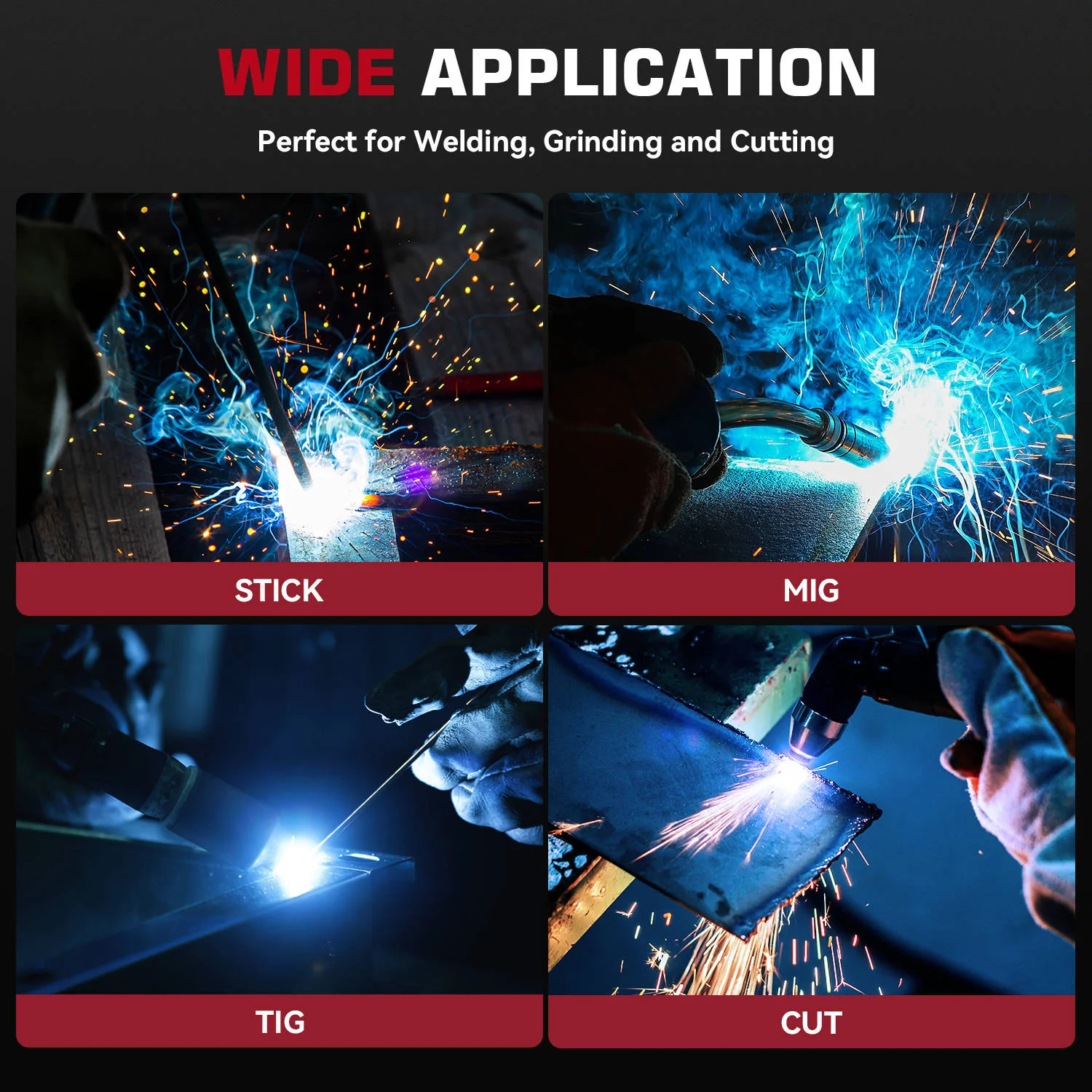 Welding Helmets with Auto Darkening 3.86''x1.69'' ClearLite X100 - Image 21