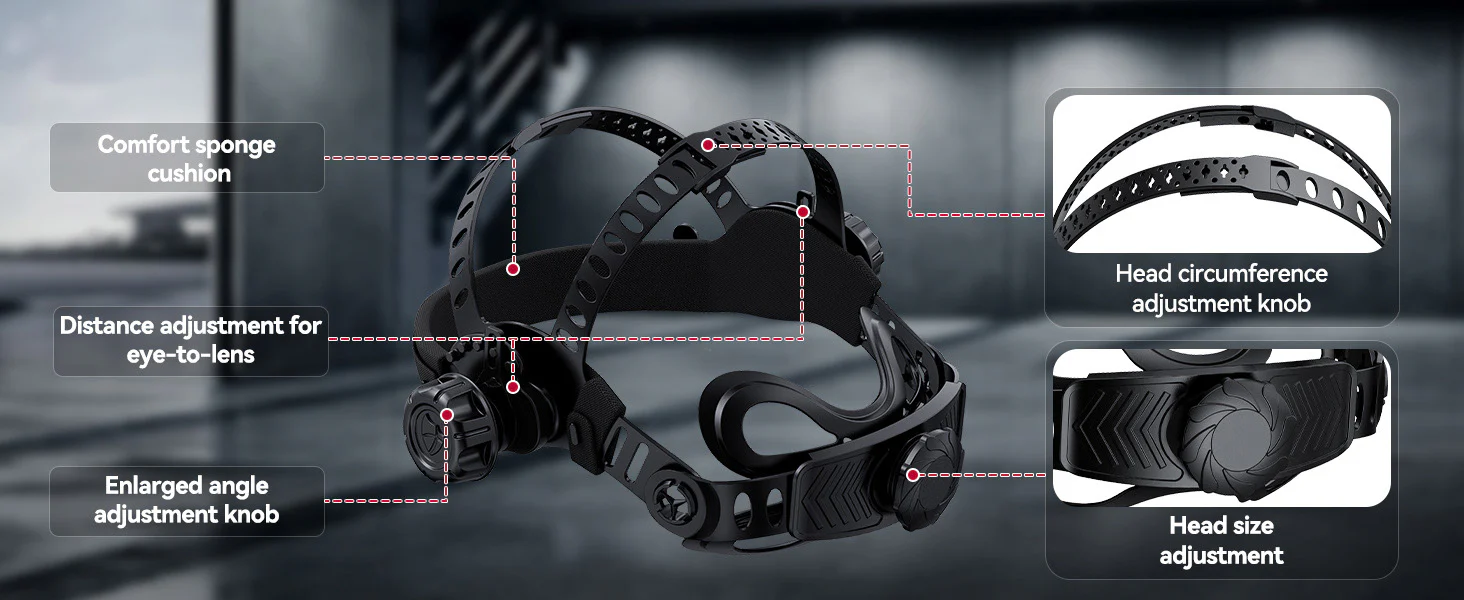 True Color Welding Hood Black Gloss Coating EXSpace X300 - Image 11