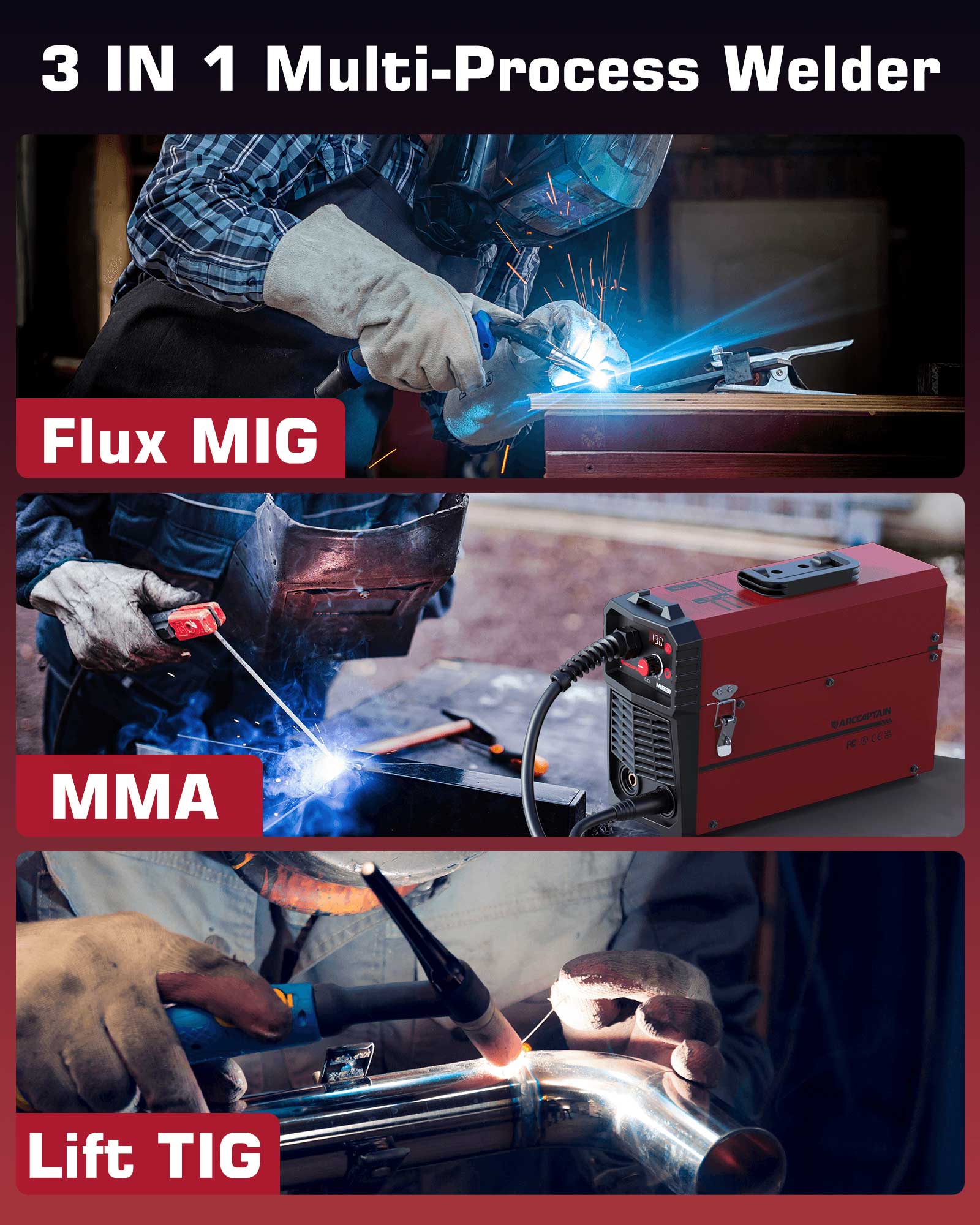 Used MIG Welder MIG130 Second-hand Portable Flux Core Welder - Image 6