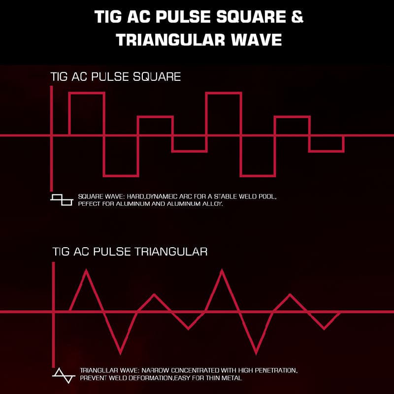 Arccaptain AC DC TIG200P Multi Process Pulse TIG Aluminum Welder - Image 5