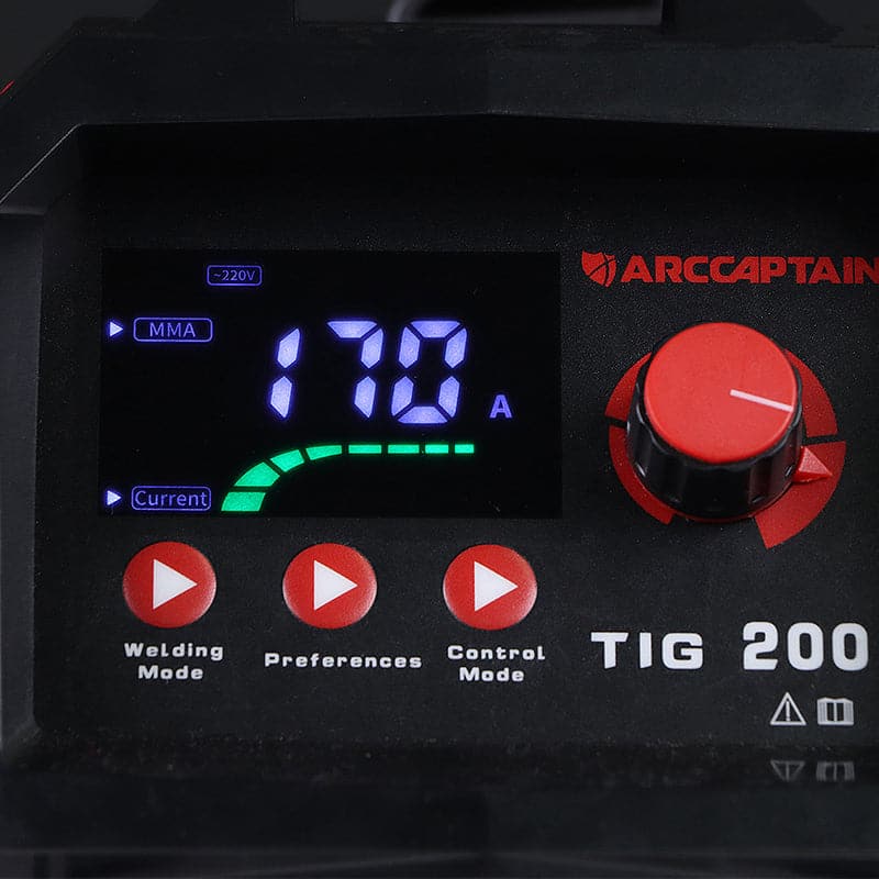 Arccaptain TIG200 DC TIG Welder HF TIG/Stick Inverter Welder - Image 8